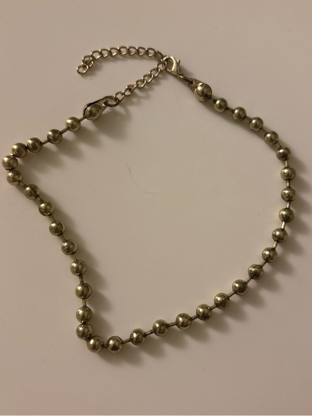 Gold Beaded Chain Necklace - Women Jewelry